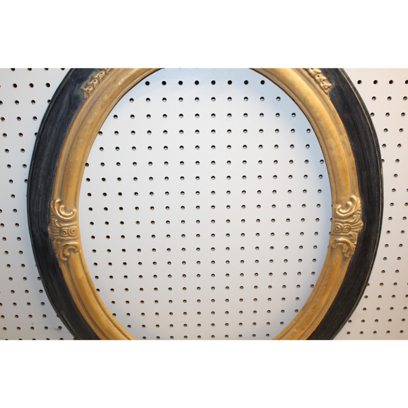 23 x 29.5 antique oval wooden frame