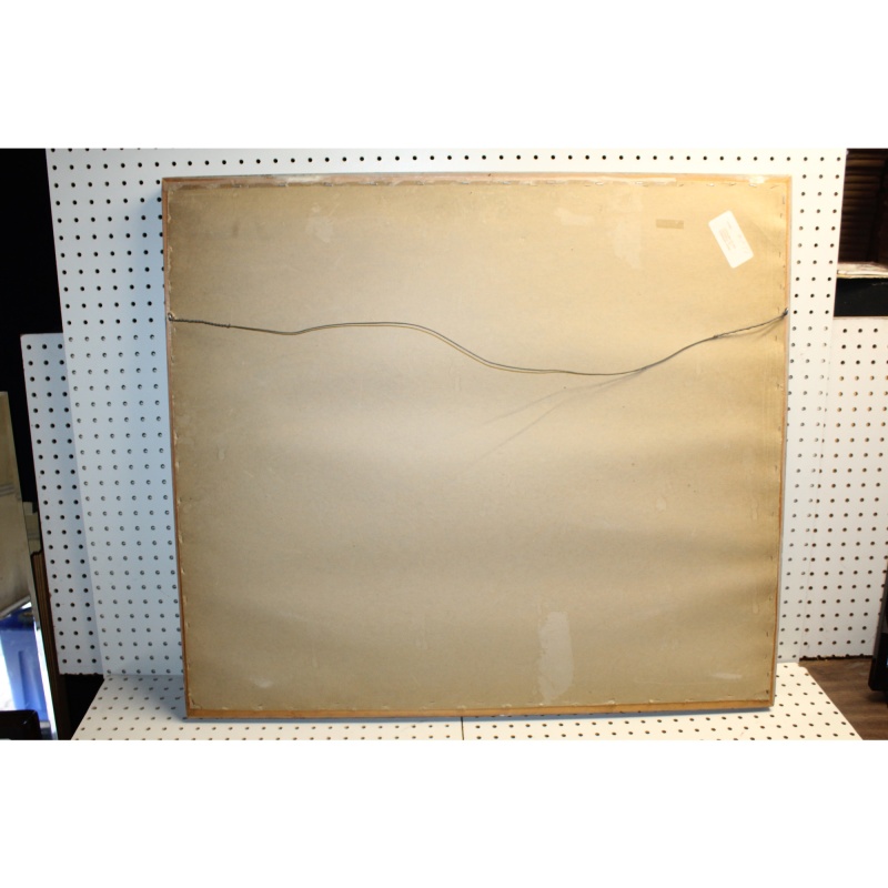 36 x 32 framed art rug CREWEL CATHERINE NILSEN