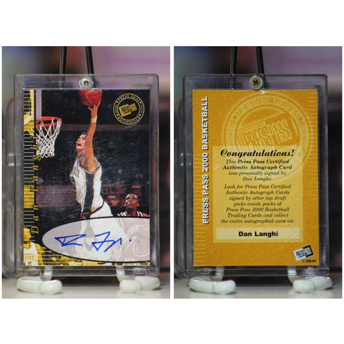 2000 Press Pass Dan Langhi Rookie Auto