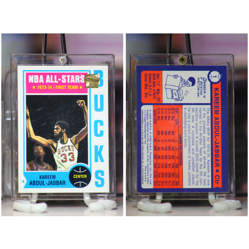 2001 Topps #1 Kareem Abdul-Jabbar 1973-74 Topps - Reprint 6 of 13