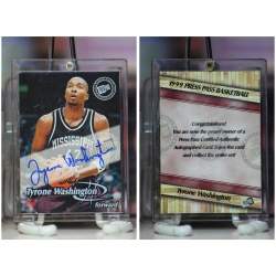 1999 Press Pass Tyrone Washington Auto