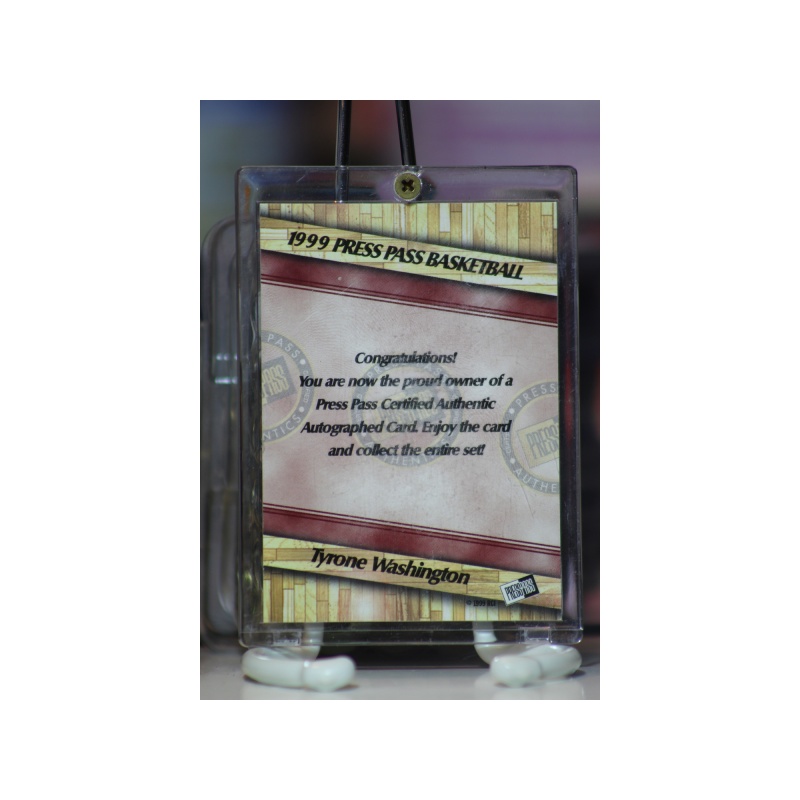 1999 Press Pass Tyrone Washington Auto