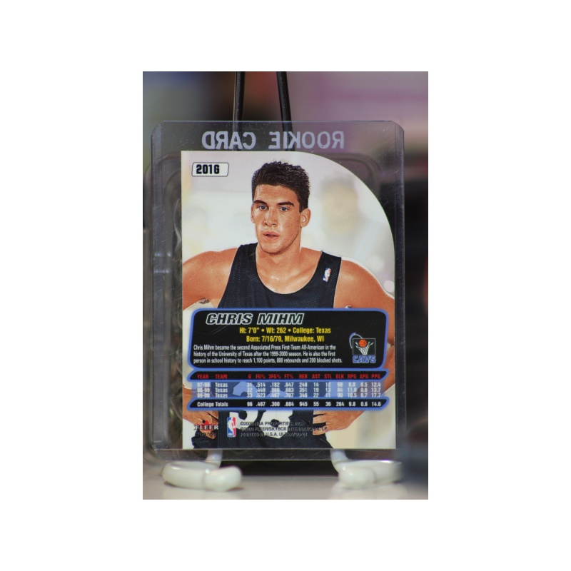 2000-01 Ultra Gold Medallion Cleveland Cavaliers Basketball Card #201 Chris Mihm