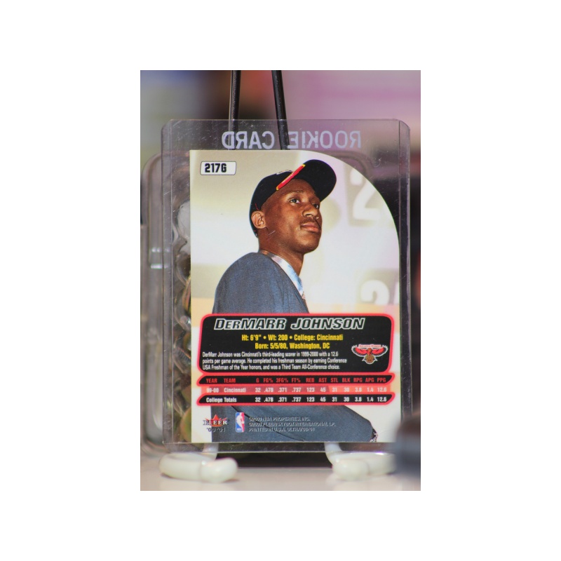 2000-01 Ultra Gold Medallion Atlanta Hawks Basketball Card #217 DerMarr Johnson