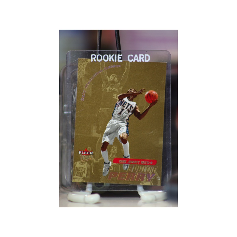 2000-01 Ultra Gold Medallion New Jersey Nets Basketball Card #49 Elliot Perry