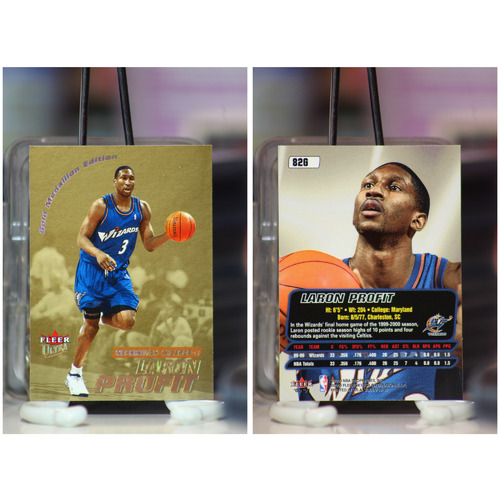 2000-01 Ultra Gold Medallion Washington Wizards Basketball Card #82 Laron Profit