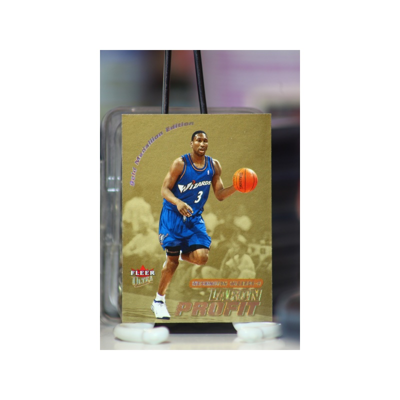 2000-01 Ultra Gold Medallion Washington Wizards Basketball Card #82 Laron Profit