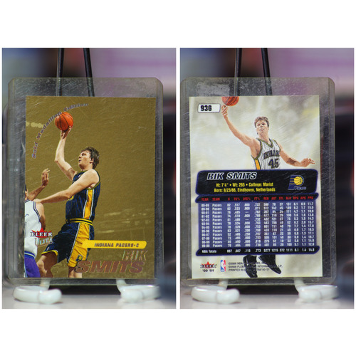 2000-01 Ultra Gold Medallion Indiana Pacers Basketball Card #93 Rik Smits