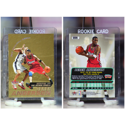 2000-01 Ultra Gold Medallion Spurs Basketball Card #122 Derek Anderson