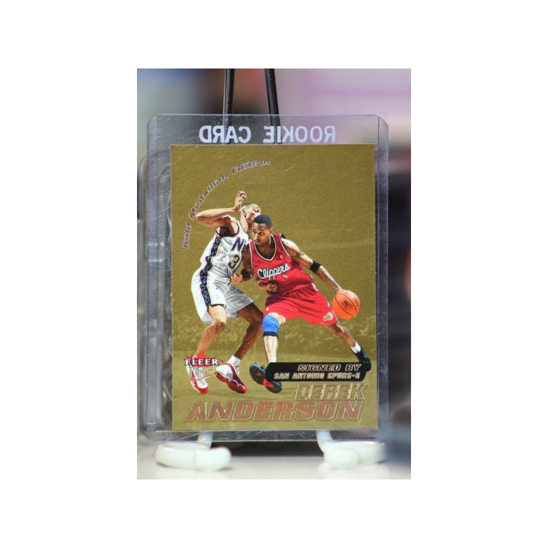 2000-01 Ultra Gold Medallion Spurs Basketball Card #122 Derek Anderson