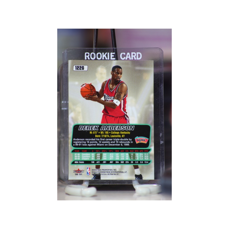 2000-01 Ultra Gold Medallion Spurs Basketball Card #122 Derek Anderson