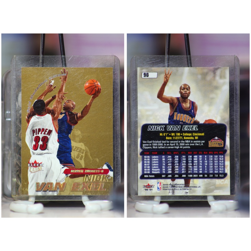 2000-01 Ultra Gold Medallion Denver Nuggets Ball Card #9 Nick Van Exel