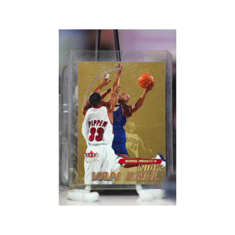 2000-01 Ultra Gold Medallion Denver Nuggets Ball Card #9 Nick Van Exel
