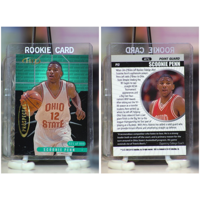 2000 Sage Hit Prospector Emerald /999 Scoonie Penn #P17 Rookie