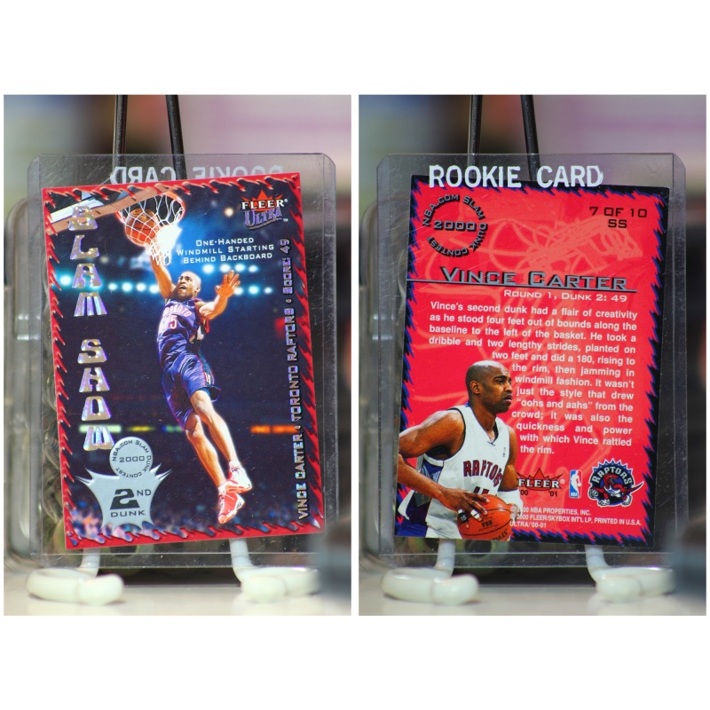 VINCE CARTER 2000 Fleer Ultra SLAM SHOW Insert # 7 of 10 SS MINT