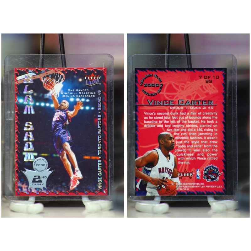 VINCE CARTER 2000 Fleer Ultra SLAM SHOW Insert # 7 of 10 SS MINT