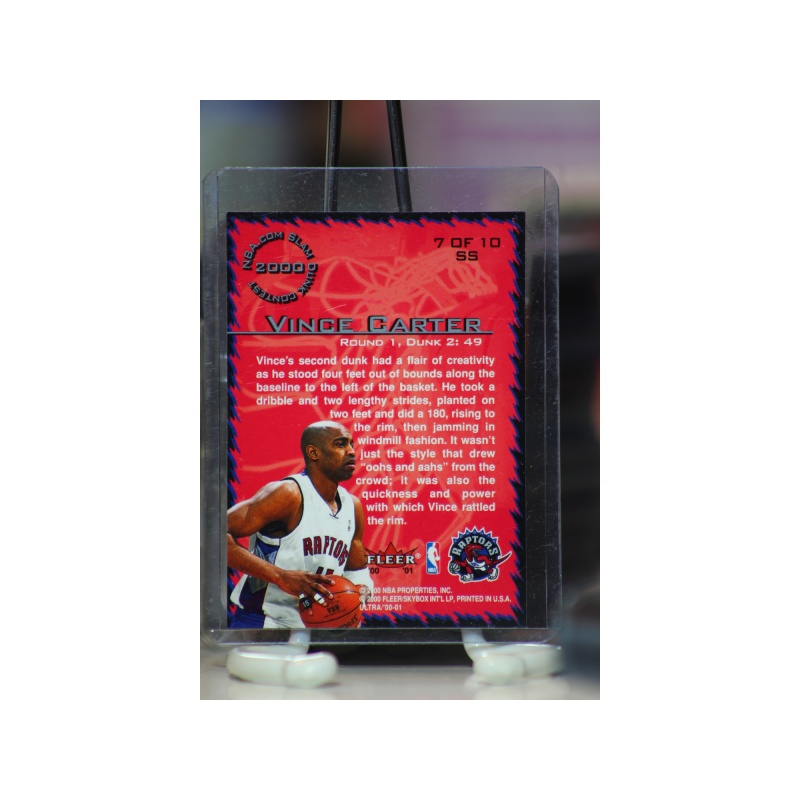 VINCE CARTER 2000 Fleer Ultra SLAM SHOW Insert # 7 of 10 SS MINT