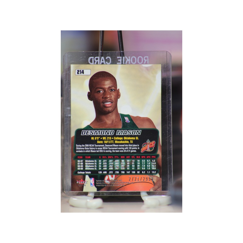 2000-01 Fleer Ultra /2999 Desmond Mason #214 Rookie
