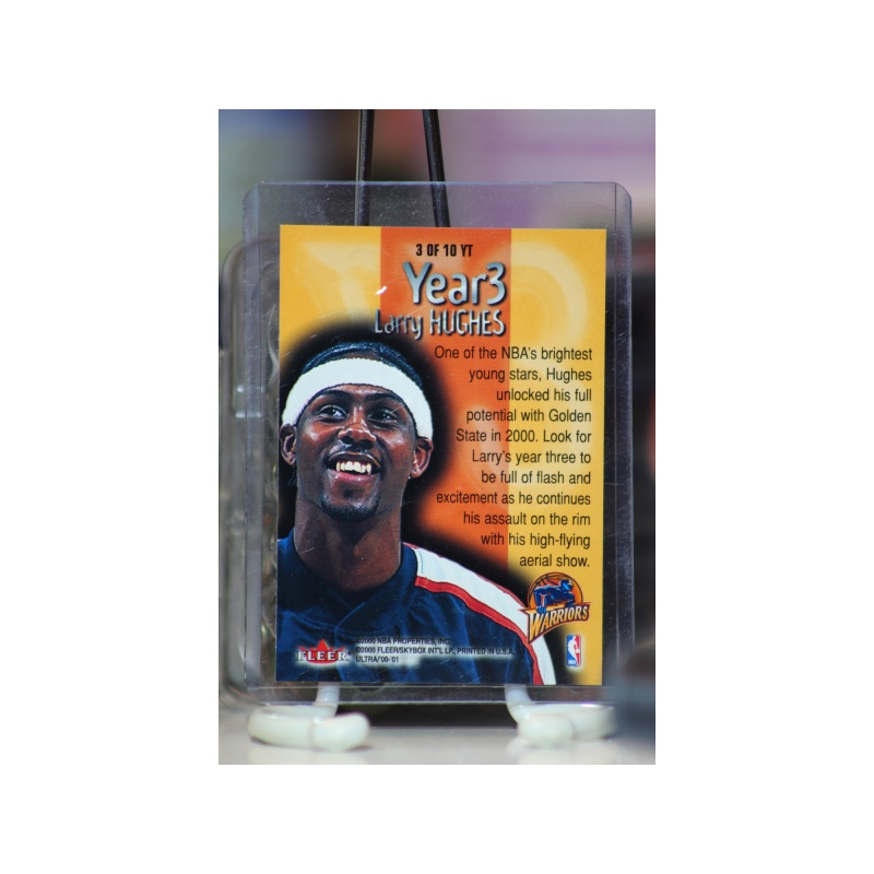 2000-01 FLEER ULTRA YEAR 3 LARRY HUGHES BASKETBALL TRADING CARD # 3 OF 10 YT