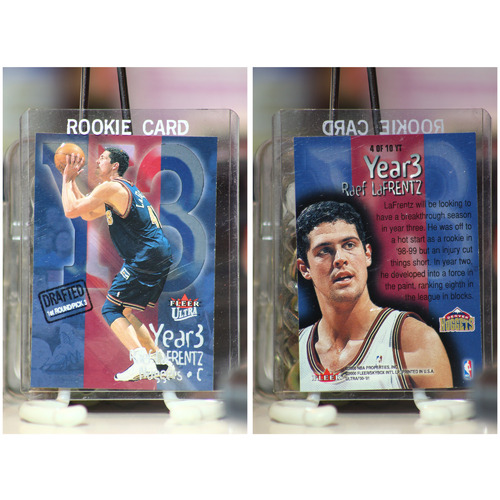 2000-01 Ultra Year 3 Denver Nuggets Ball Card #4 of 10 YT Raef LaFrentz