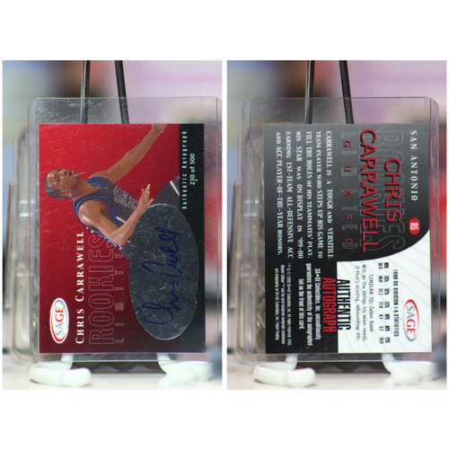 2000 Sage Limited /500 Chris Carrawell #R5 Rookie Auto