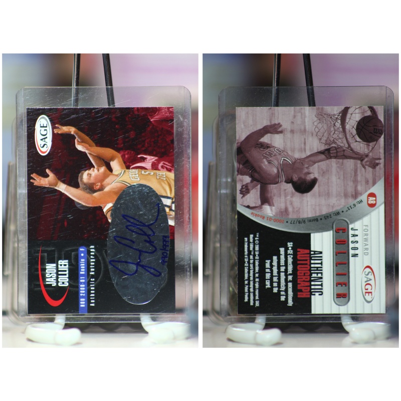 2000 SAGE Autographs #A8 Jason Collier /999 Auto