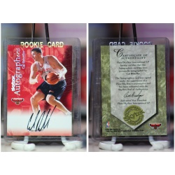 1999-00 Skybox Premium Autographics Cal Bowdler Auto