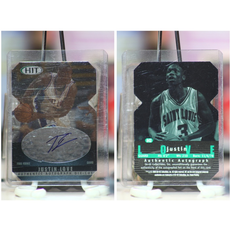 2000 Sage Hit Diamond Die-Cut Justin Love #A43 Auto