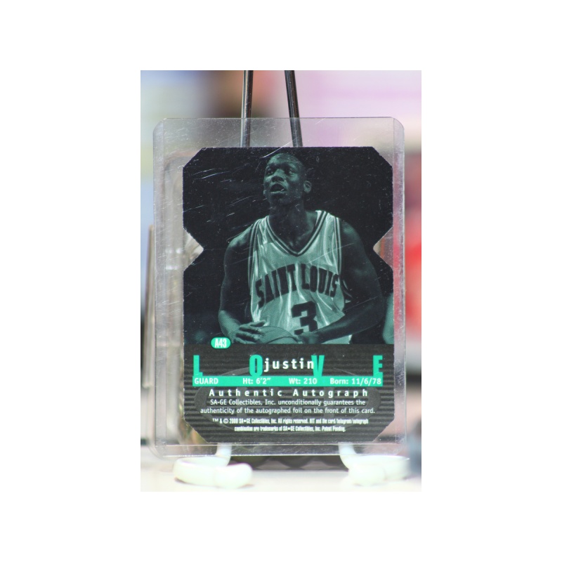 2000 Sage Hit Diamond Die-Cut Justin Love #A43 Auto