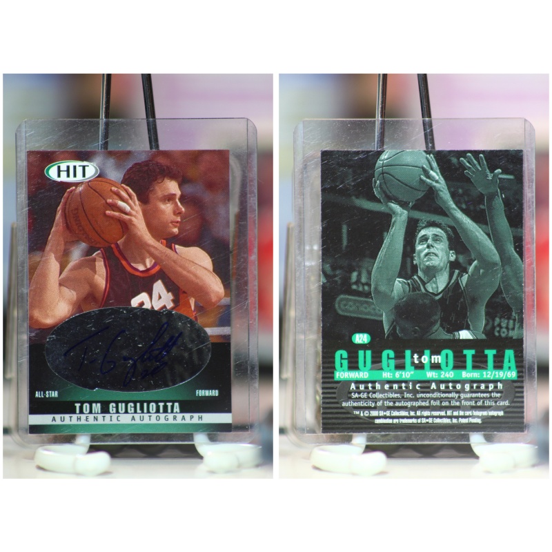 2000 SAGE HIT ALL STAR AUTO #A24 Tom Gugliotta