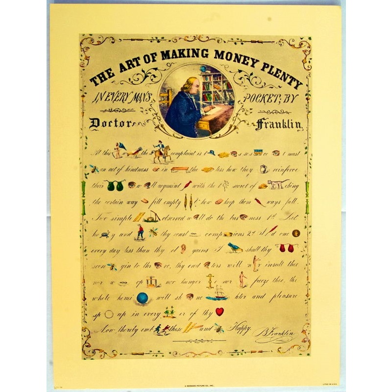 (12 x 16) Art Print CI56 Currier and Ives The Art of Making Money Plenty by Doct
