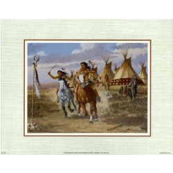 Lot of 5 (8 x 10) Art Print SC4087 John French - Indians on Horseback