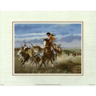 Lot of 5 (8 x 10) Art Print SC4088 John French - Indians on Horseback