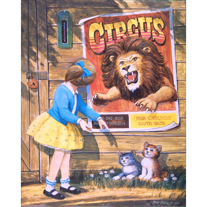 (16 x 20) Art Print J1140 BOB BATES - Circus
