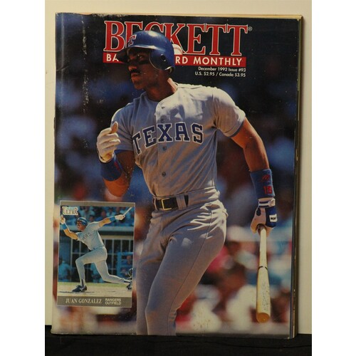 Beckett Baseball Card Monthly - December 1992 - Issue #93