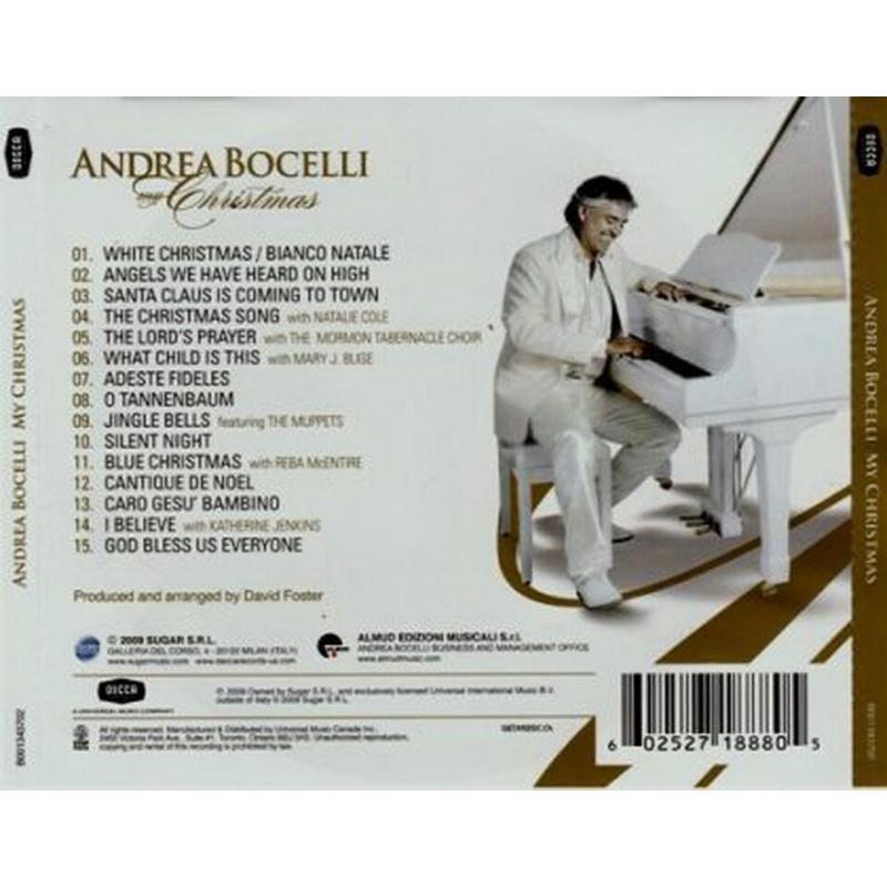 Andrea Bocelli My Christmas CD, Compact Disc