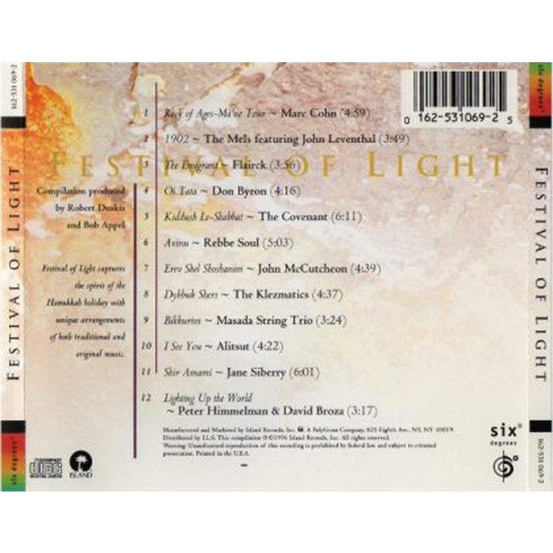 Various Festival Of Light CD, Compact Disc