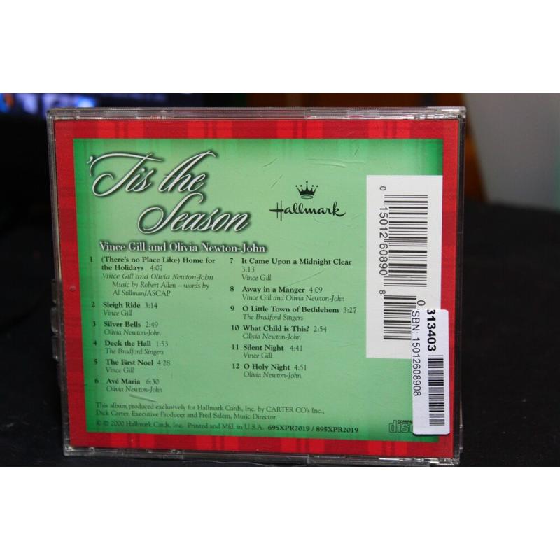 Vince Gill And Olivia Newton-John 'tis The Season CD, Compact Disc