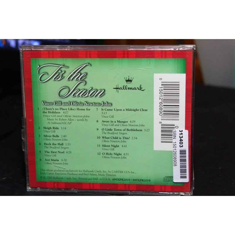 Vince Gill And Olivia Newton-John tis The Season CD, Compact Disc