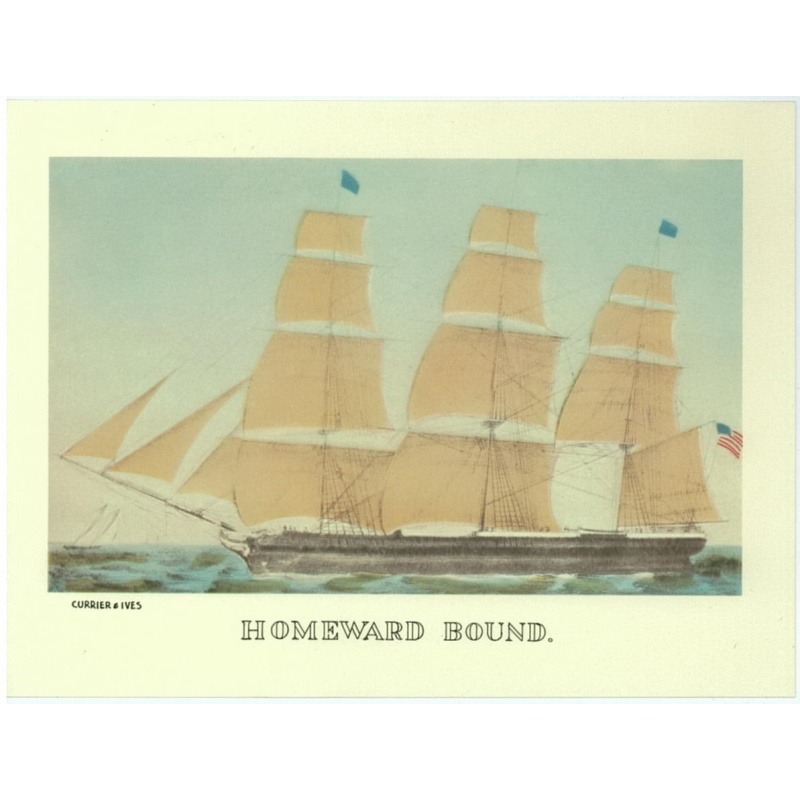 Lot of 8 (6 x 8) Art Print CI17 Currier and Ives - 