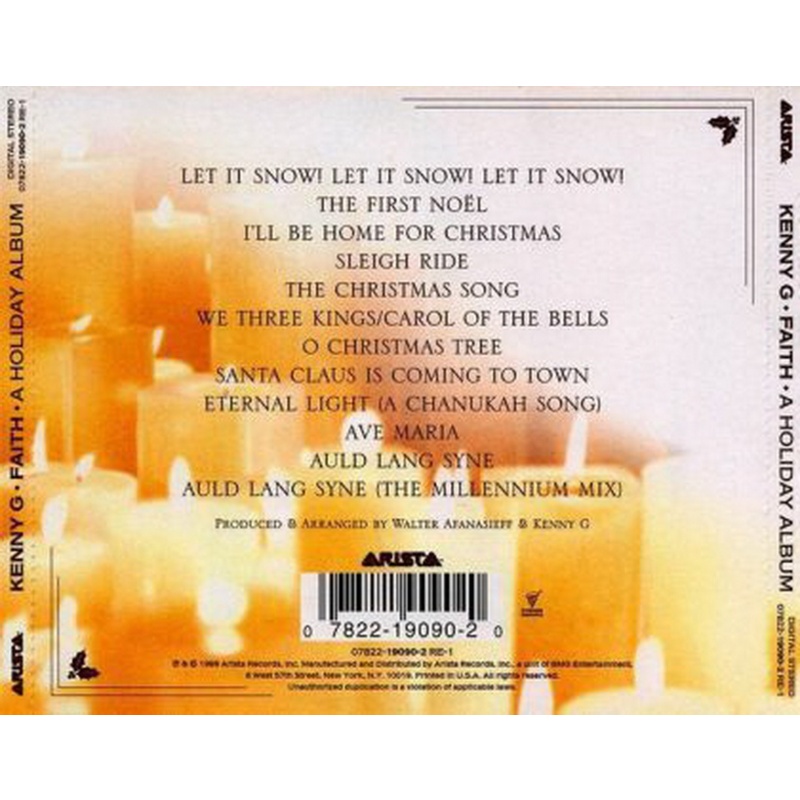Kenny G Faith: A Holiday Album CD, Compact Disc