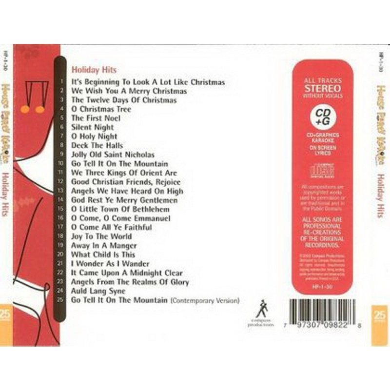 Unknown Artist House Party Karaoke - Holiday Hits CD, Compact Disc
