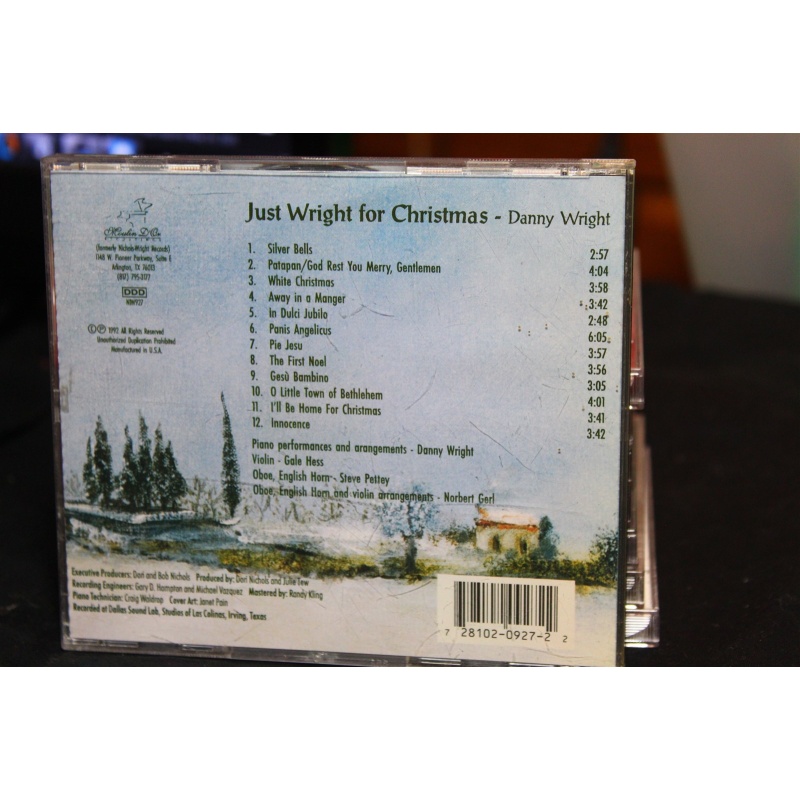 Danny Wright Just Wright For Christmas CD, Compact Disc