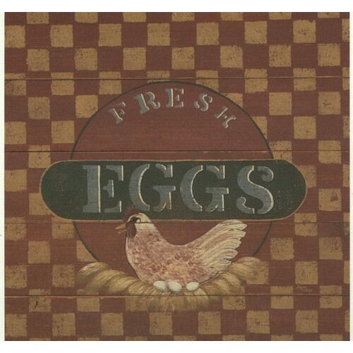 (6.5 x 6.5) Art Print CK008A SUSAN CLICKNER Fresh Eggs