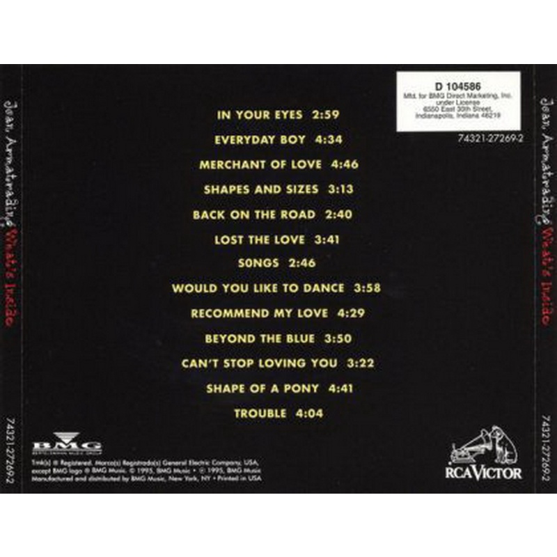 Joan Armatrading Whats Inside CD, Compact Disc