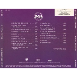 Joan Armatrading Classics Volume 21 CD, Compact Disc