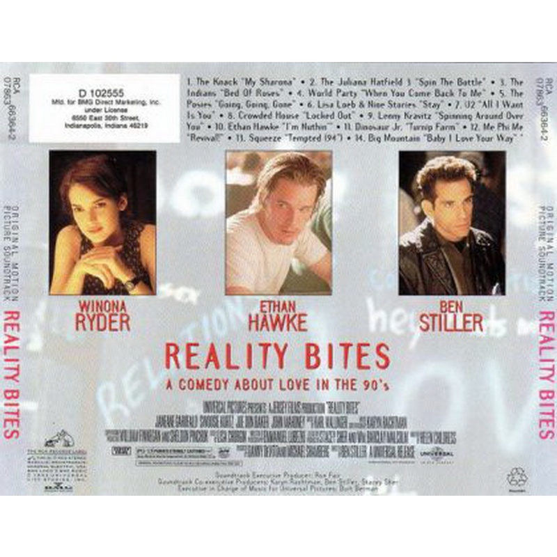 Various Reality Bites (Original Motion Picture Soundtrack CD, Compact Disc