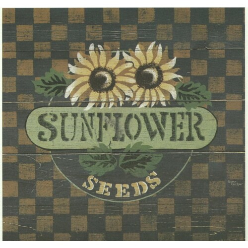 (6.5 x 6.5) Art Print CK009A SUSAN CLICKNER Sunflower Seeds
