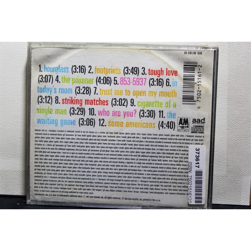 Squeeze Babylon And On CD, Compact Disc