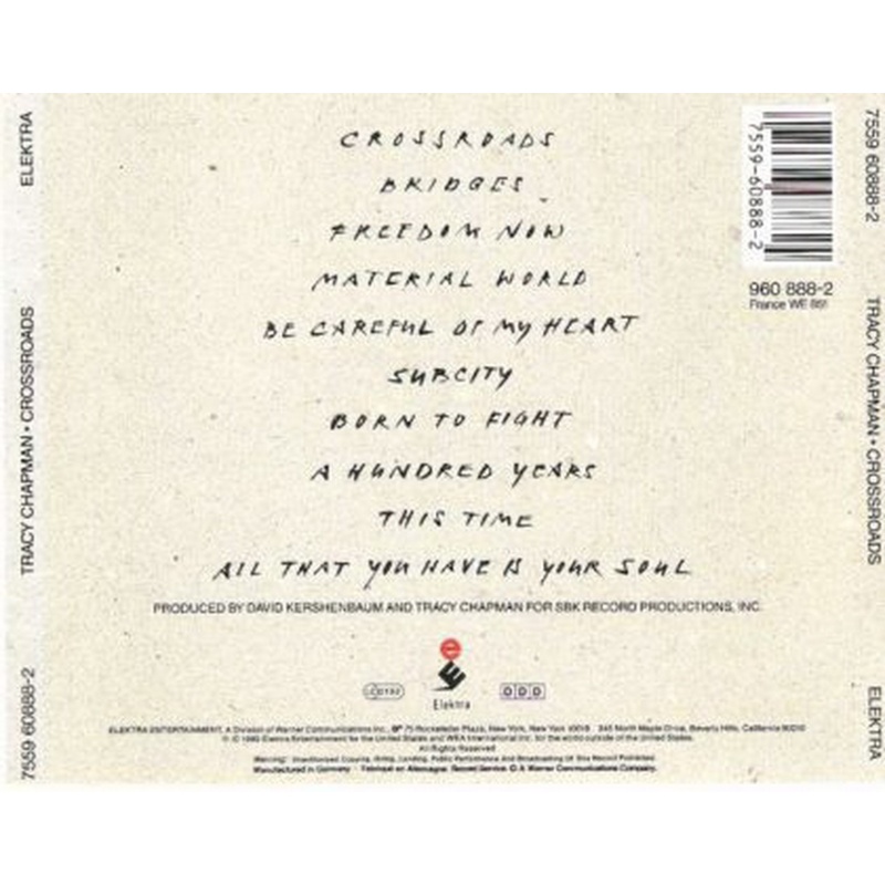 Tracy Chapman Crossroads CD, Compact Disc